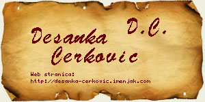 Desanka Čerković vizit kartica